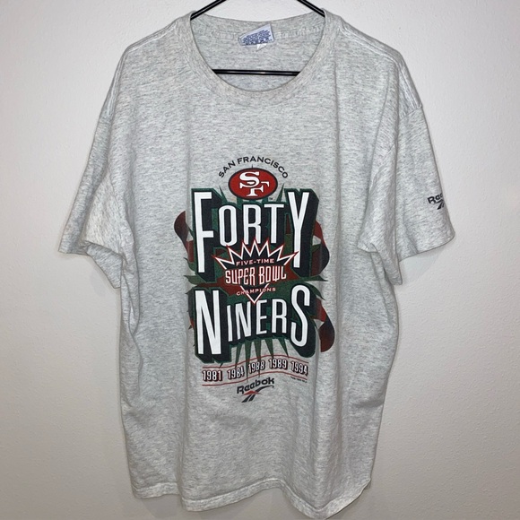 Reebok Other - Vintage 1995 San Francisco 49ers 5x Super Bowl Champions‎ T Shirt Size XL Reebok